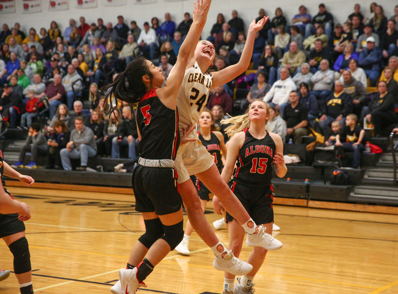 Clear Lake girls basket ball vs Algona - Ainley